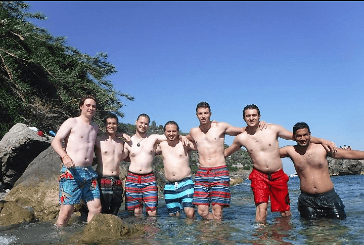 Os 7 colegas da Universidade na Costa Amalfitana