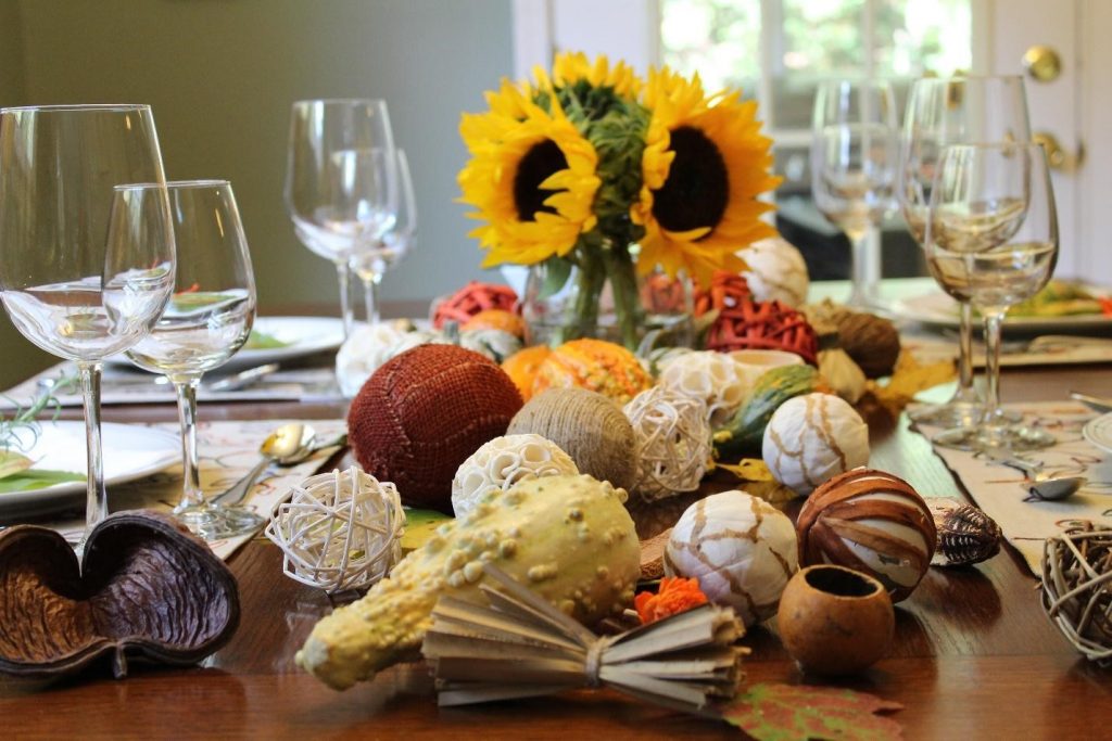 Thankgiving naturalelements table decoration mesa decoracao elementos naturais