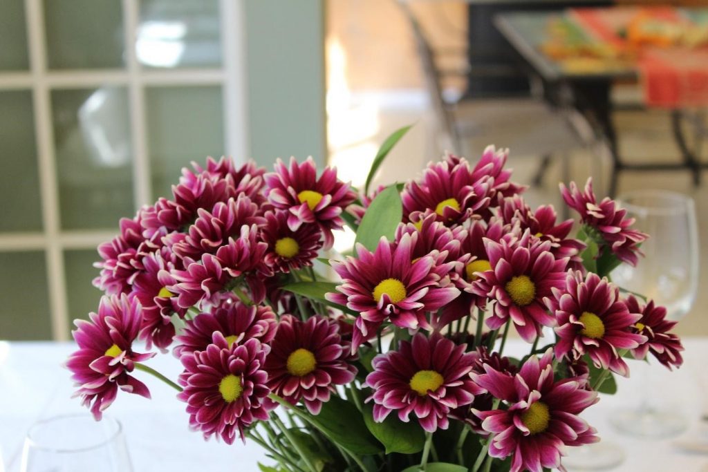 thanksgiving decoration flowers flores mesa vaso vase